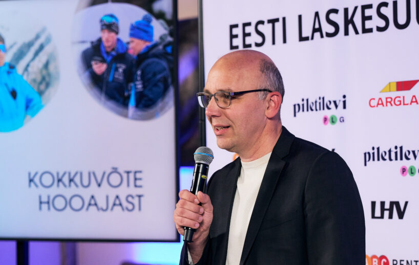 Eesti laskesuusakoondise meeskond Oberhofis